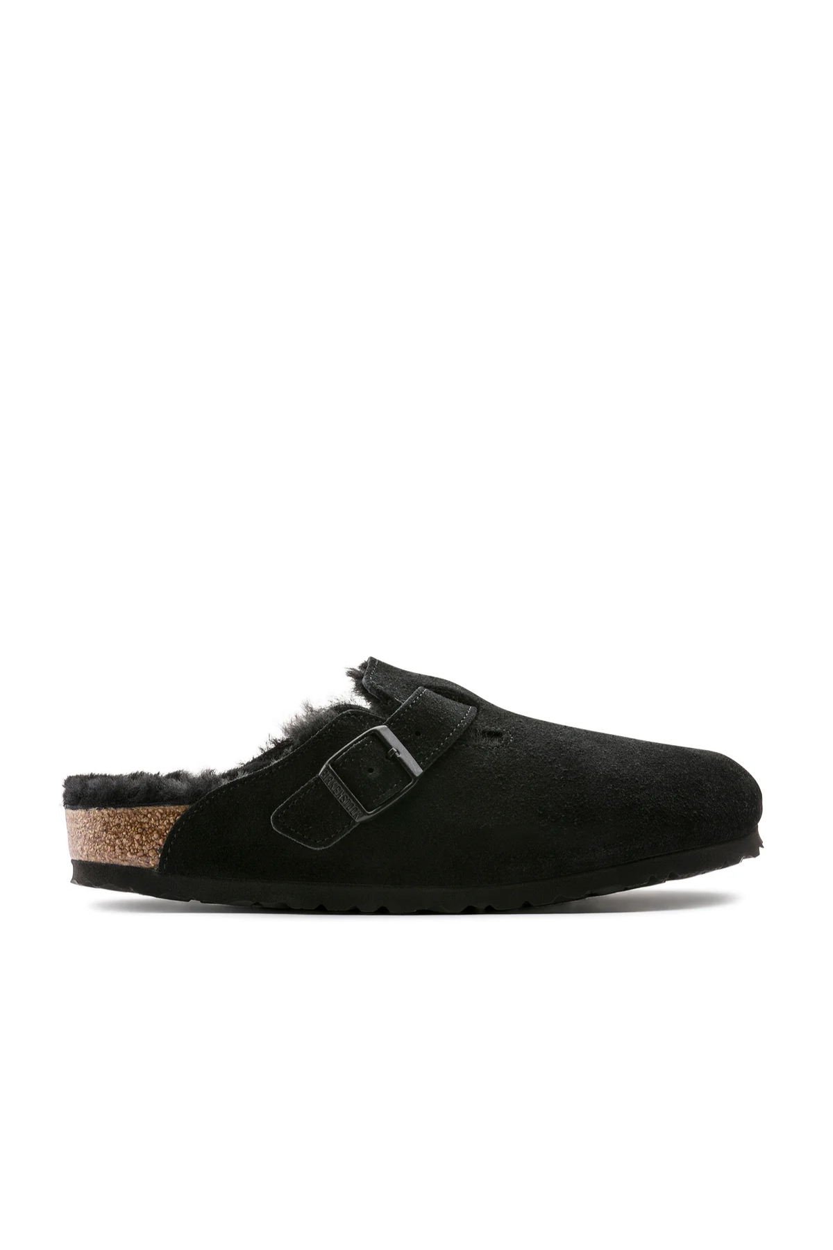 Boston Shearling Black Suede Leather/shearling Regular