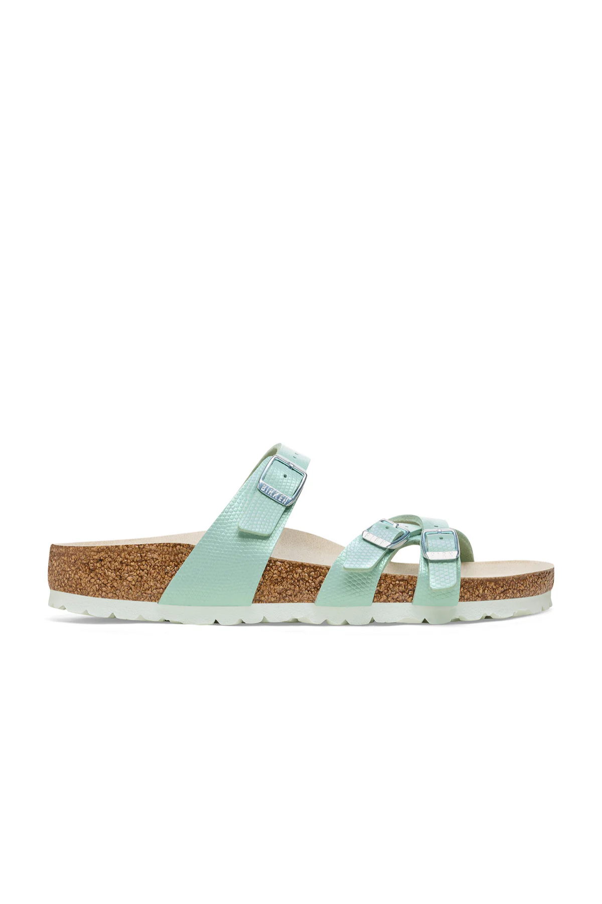 Franca Shiny Embossed Surf Green Embossed Birko-flor Étroit