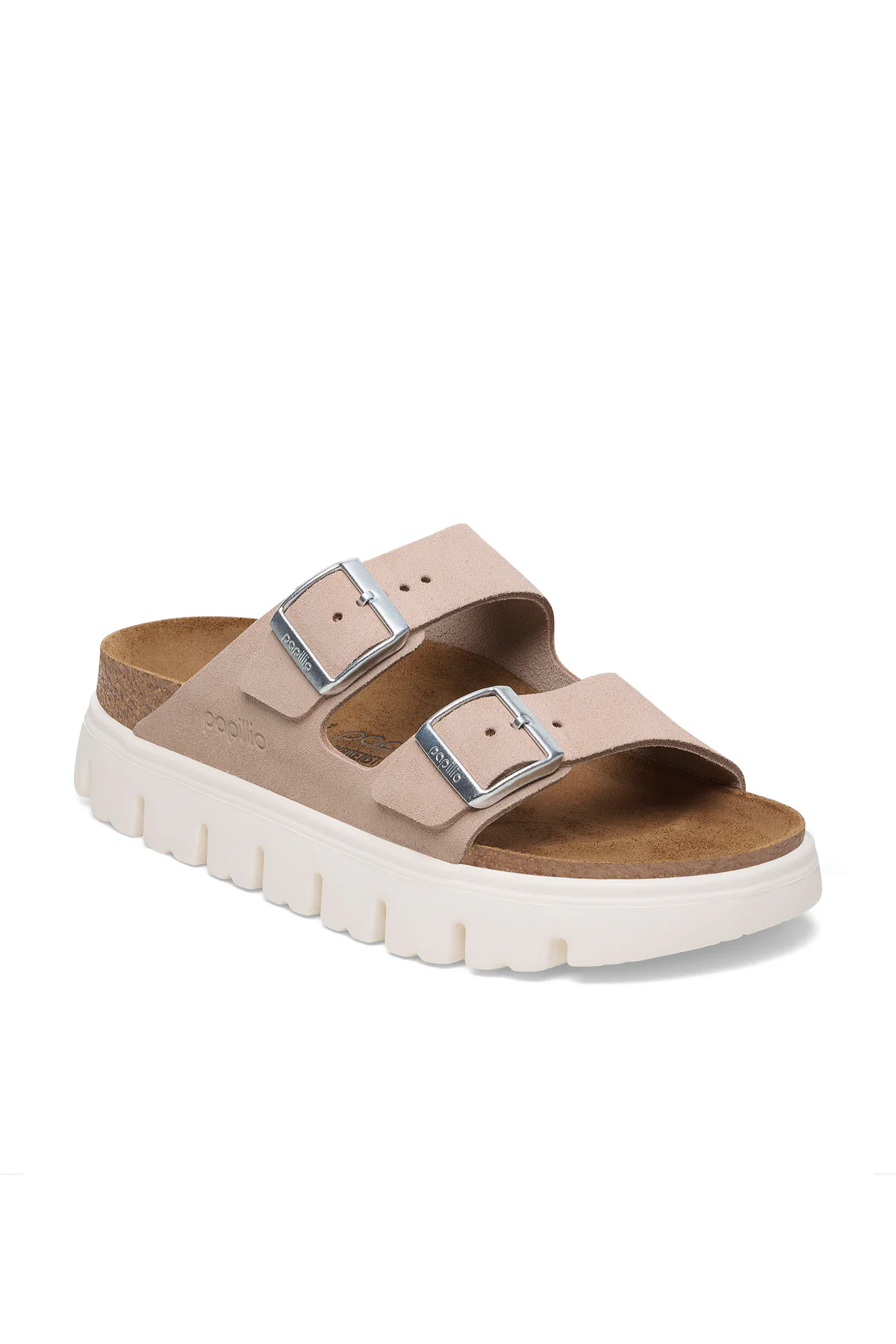 Birken®Stock Arizona Chunky Light Rose Suede Leather Narrow