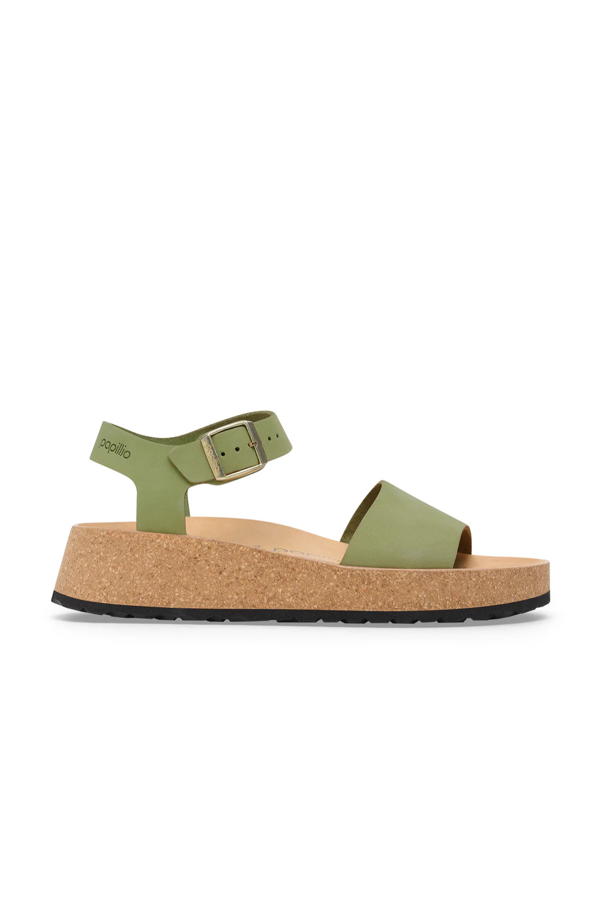 Glenda thé vert nubuck étroite