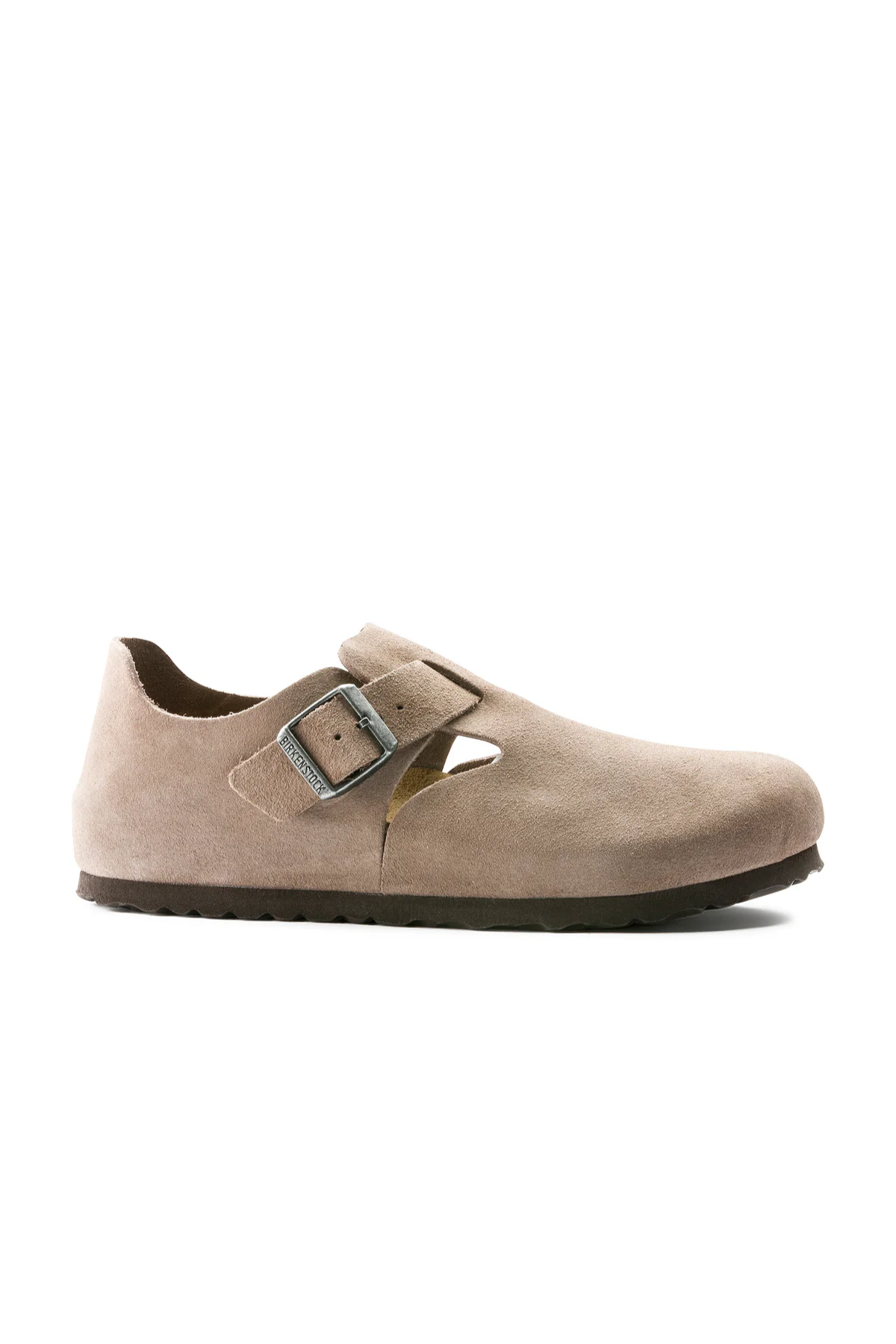 London Taupe Suede Leather Narrow