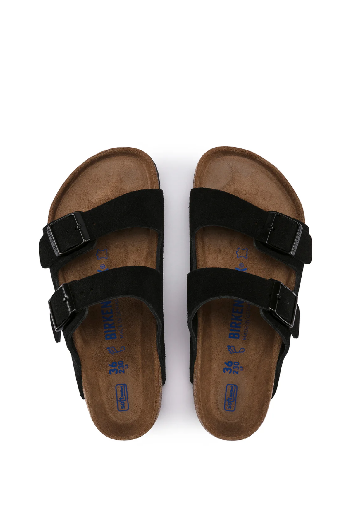 Arizona Sfb Cuir Velours Noir Étroit