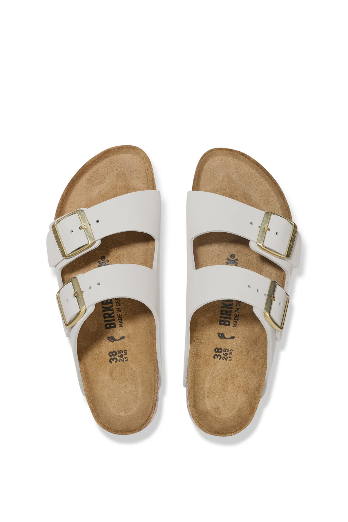 Arizona Antique White Nubuck Cuir Étroit