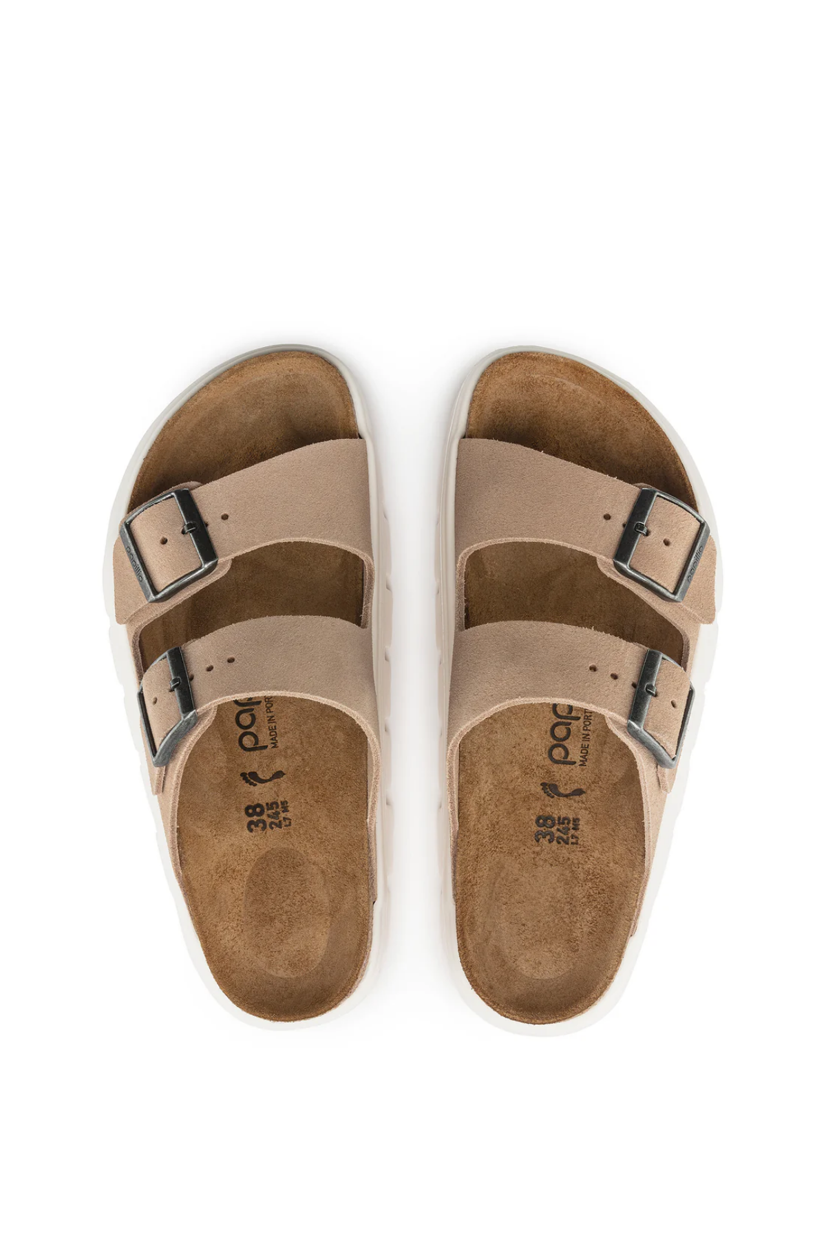 Birken®Stock Arizona Chunky Warm Sand Suede Leather Narrow