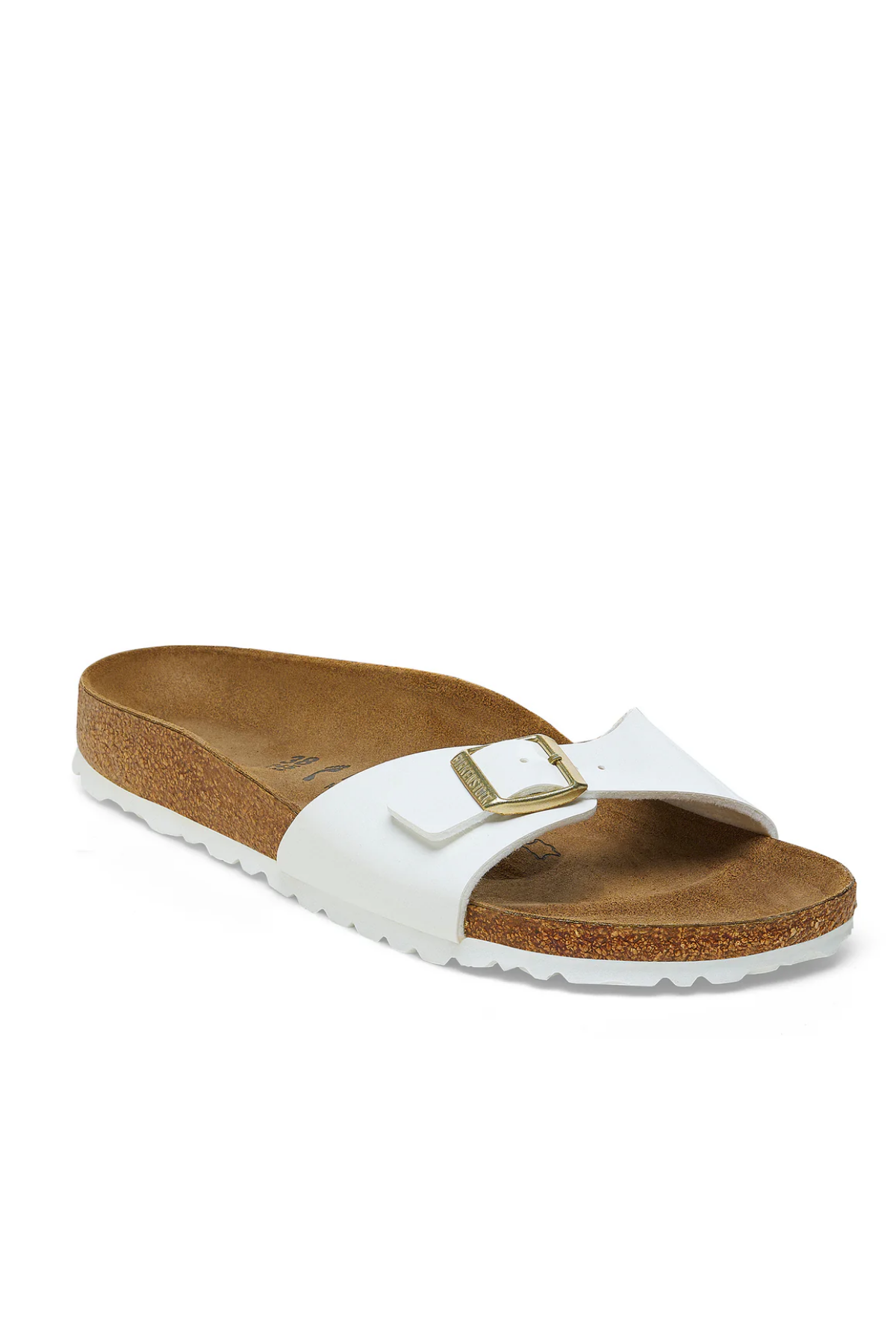 Madrid Patent White Birko-flor Regular
