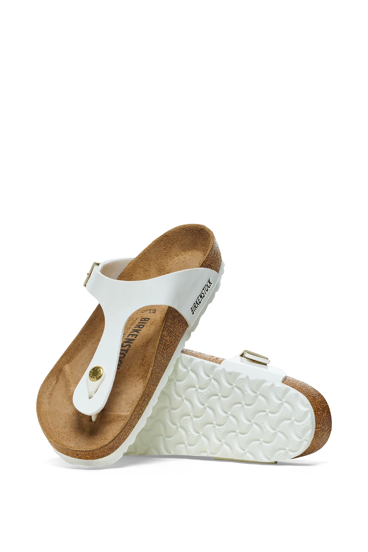 Gizeh Patent White Birko-flor Étroite
