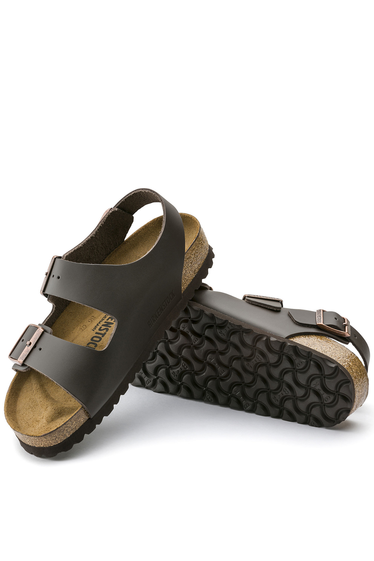 Birken®Stock Milano Dark Brown Smooth Leather Narrow