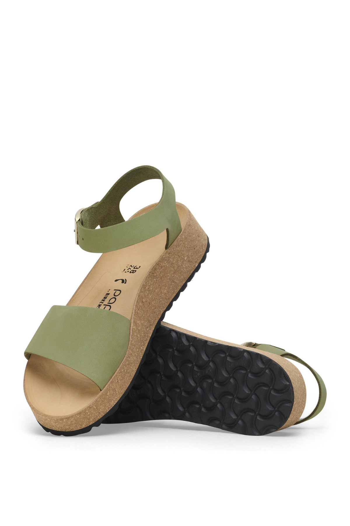 Glenda thé vert nubuck étroite