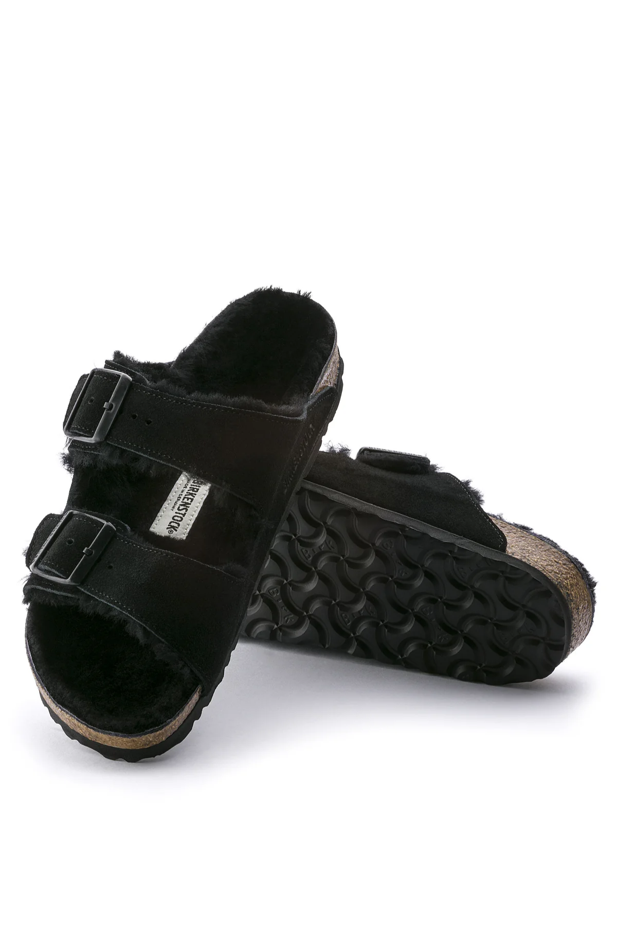 Arizona Shearling Daim/mouton Noir Étroit