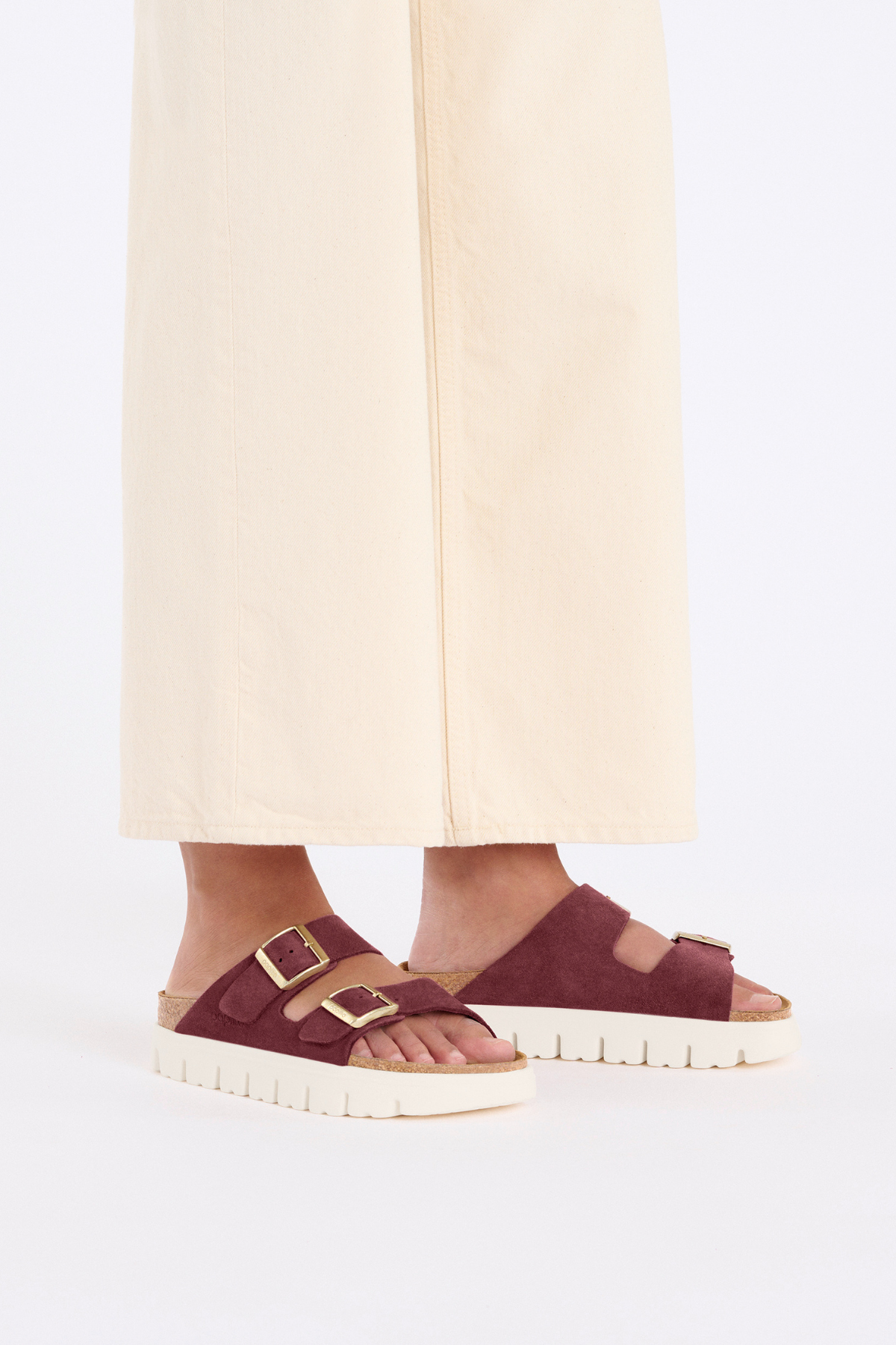 Arizona Chunky Berry Crush Suede Leather Narrow