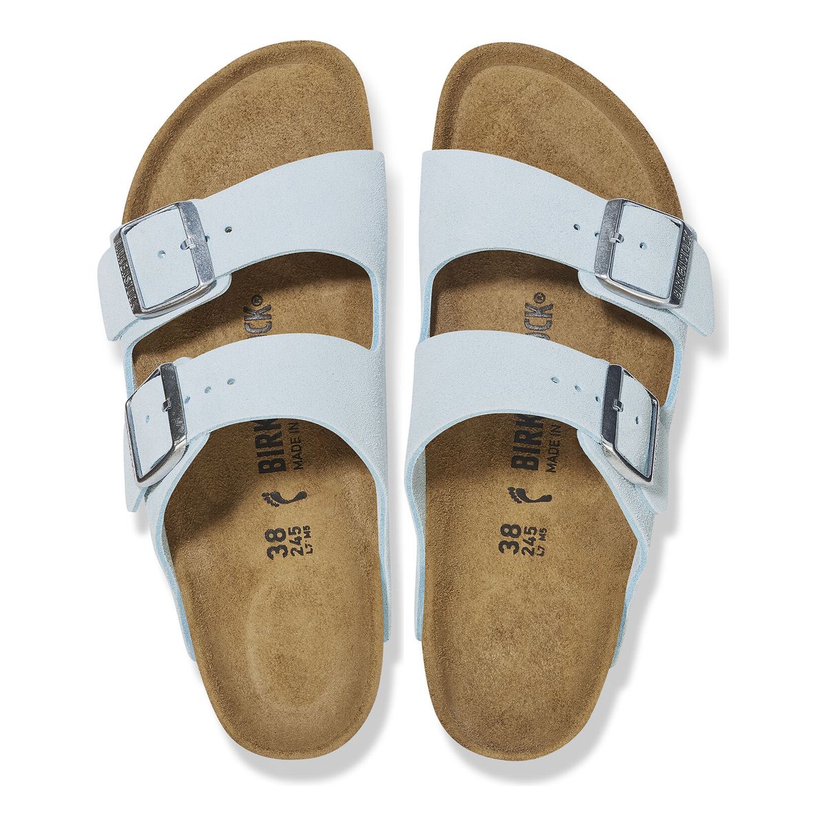 Arizona Suede Leather Baby Blue