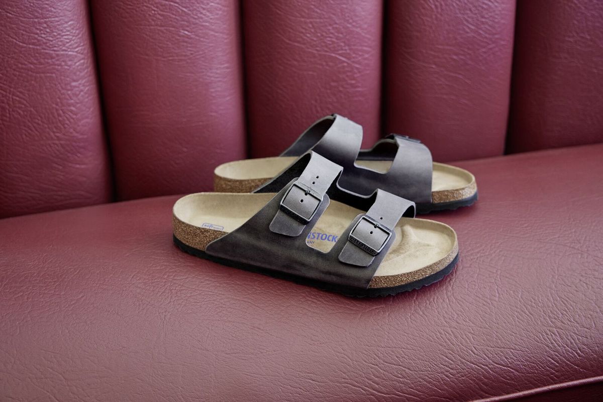 Arizona Soft Footbed Iron Grey Huiled