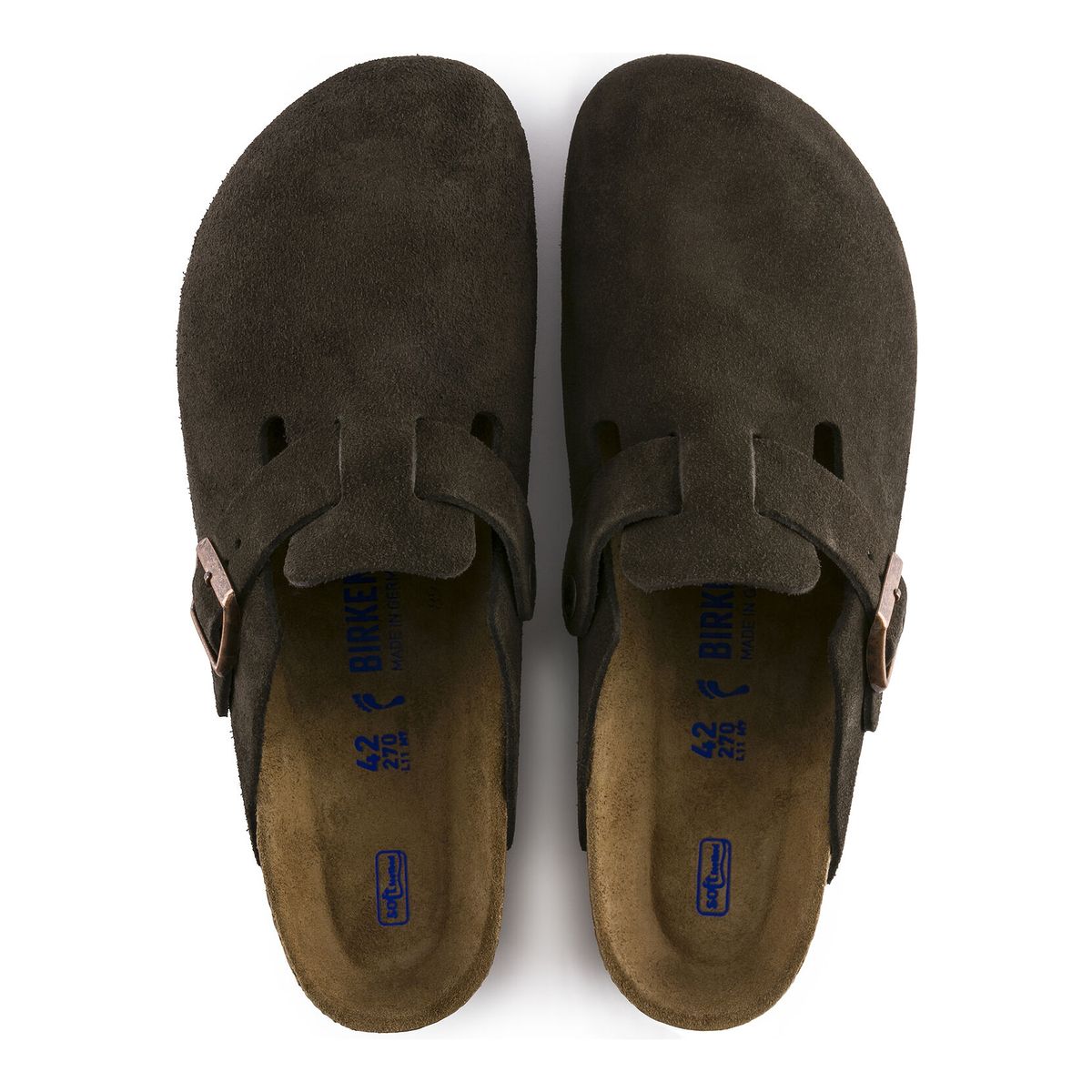 Sabot unisexe Birken®Stock Boston Soft Footbed en Moka