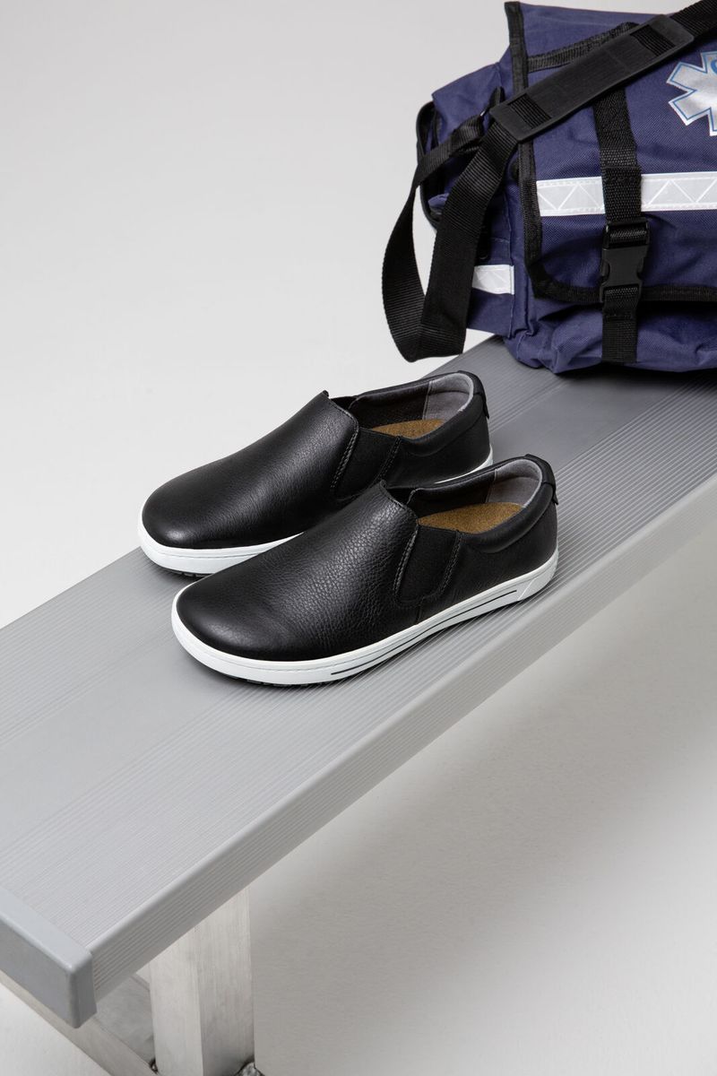 Birken®Stock QO400 Slip on Unisex Work Sneaker in Black