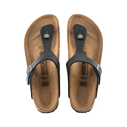 Gizeh cuir huilé noir