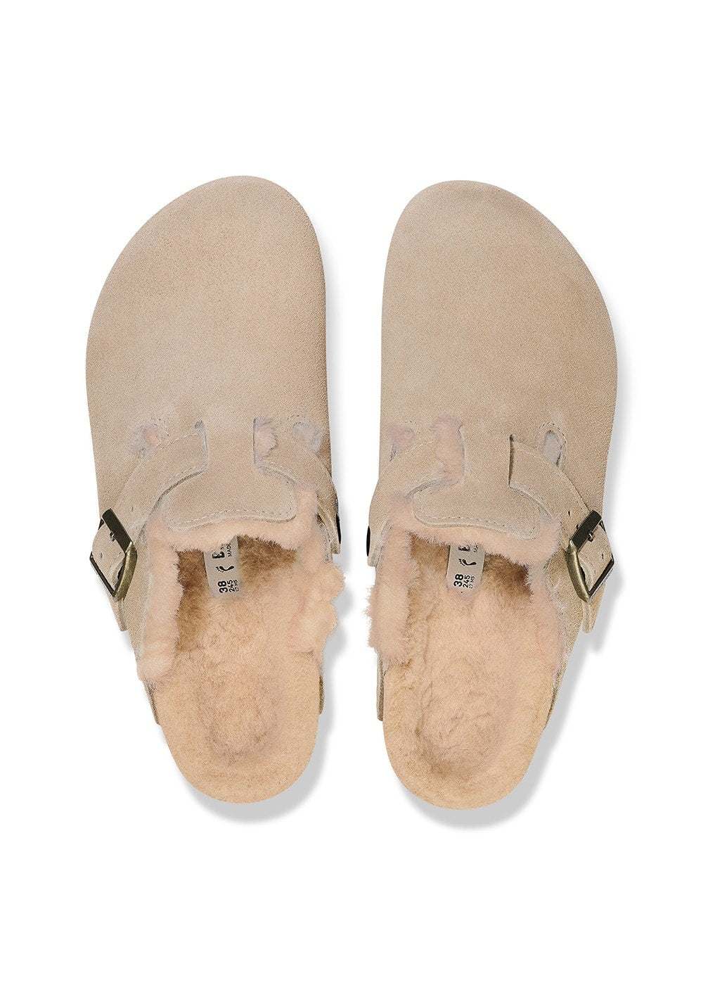Boston Shearling Suede Clogs