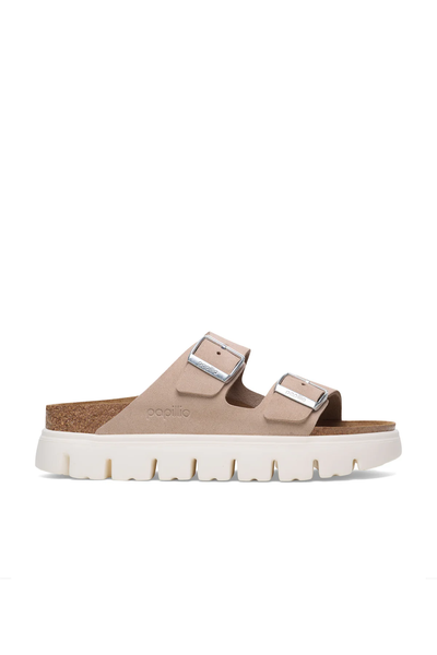 Birken®Stock Arizona Chunky Light Rose Suede Leather Narrow