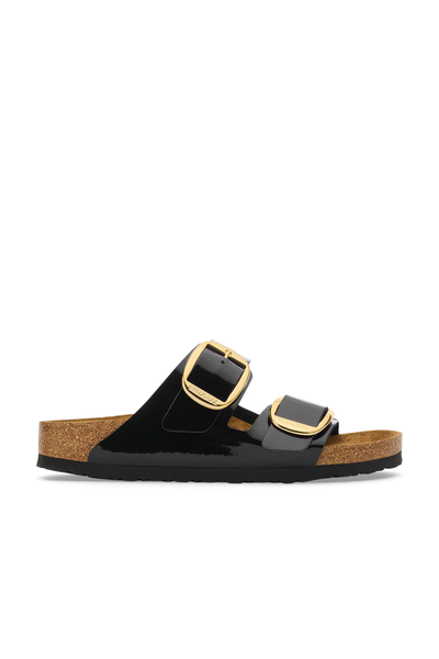 Arizona Big Buckle Patent Black/gold Birko-flor Étroit