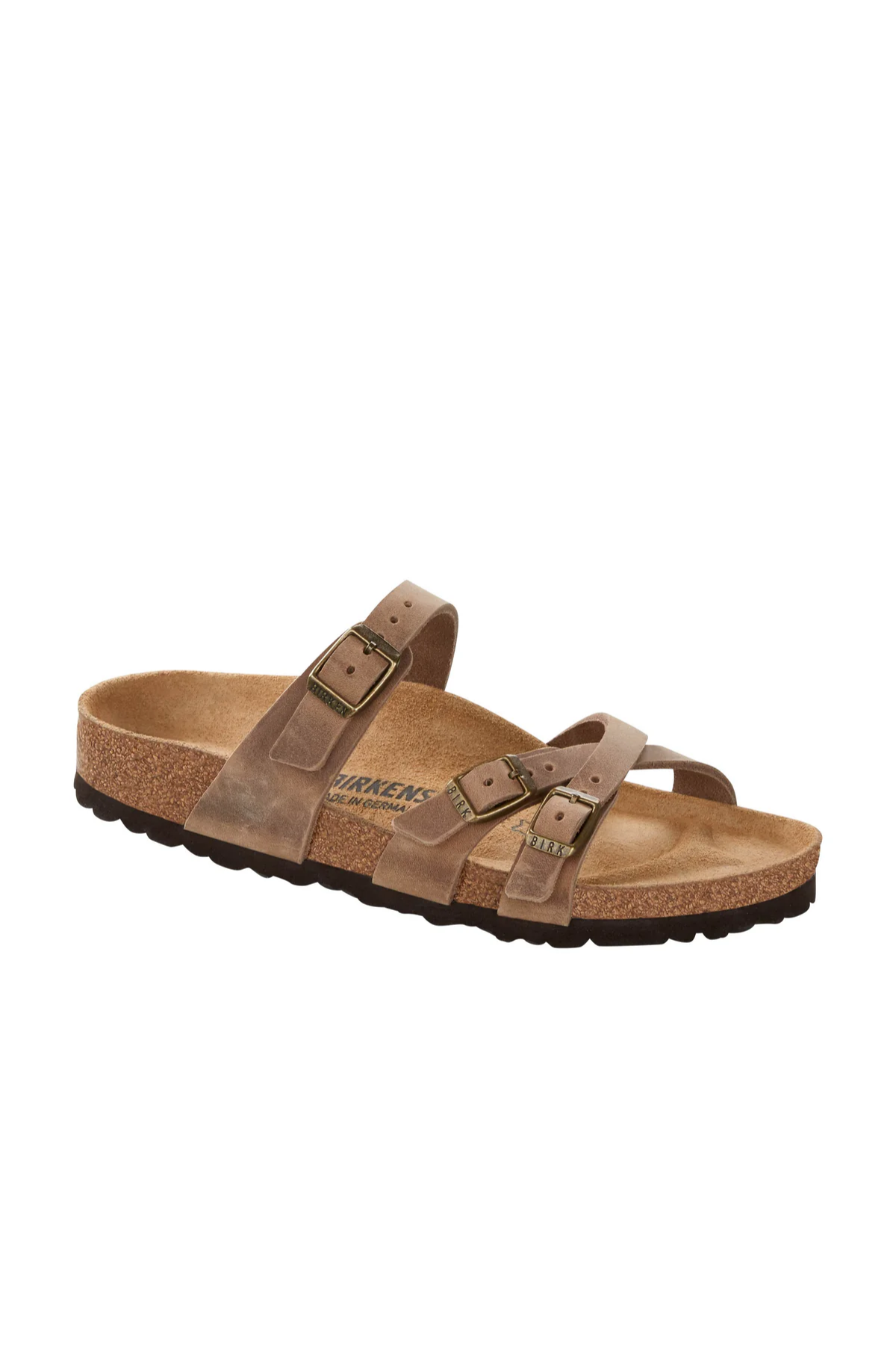 Franca Tabacco Brown Cuir Huilé Étroit