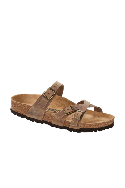 Franca Tabacco Brown Cuir Huilé Étroit