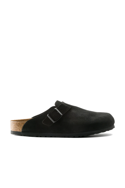 Boston Sfb Black Suede Leather Regular