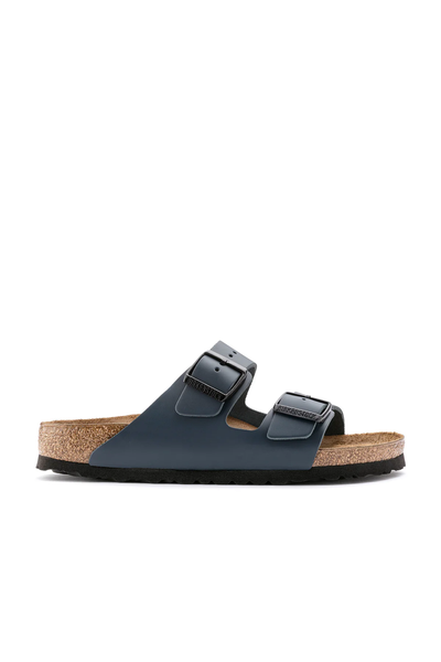 Arizona cuir lisse bleu étroit
