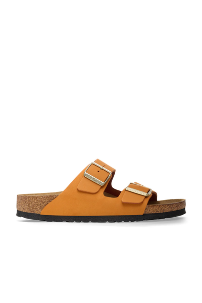 Arizona Cuir Nubuck Orange Brûlé Étroit