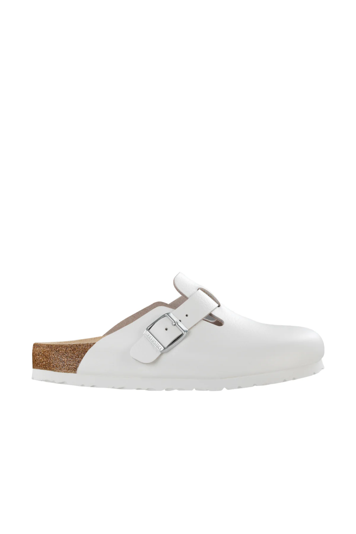 Boston White Smooth Leather Narrow
