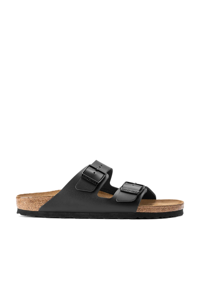Arizona Cuir Lisse Noir Étroit