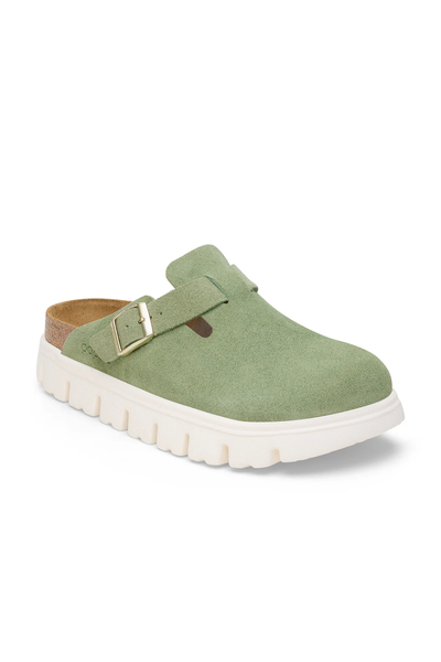 Boston Chunky Green Tea Leather Narrow