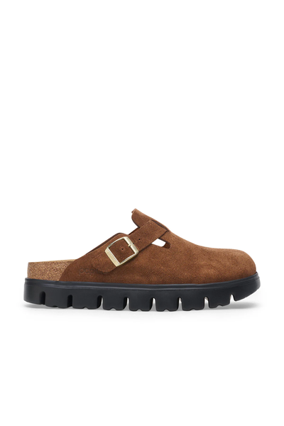 Boston Chunky Dark Tea Leather Narrow
