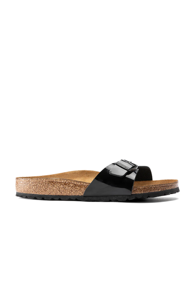 Madrid Patent Black Birko-flor Narrow