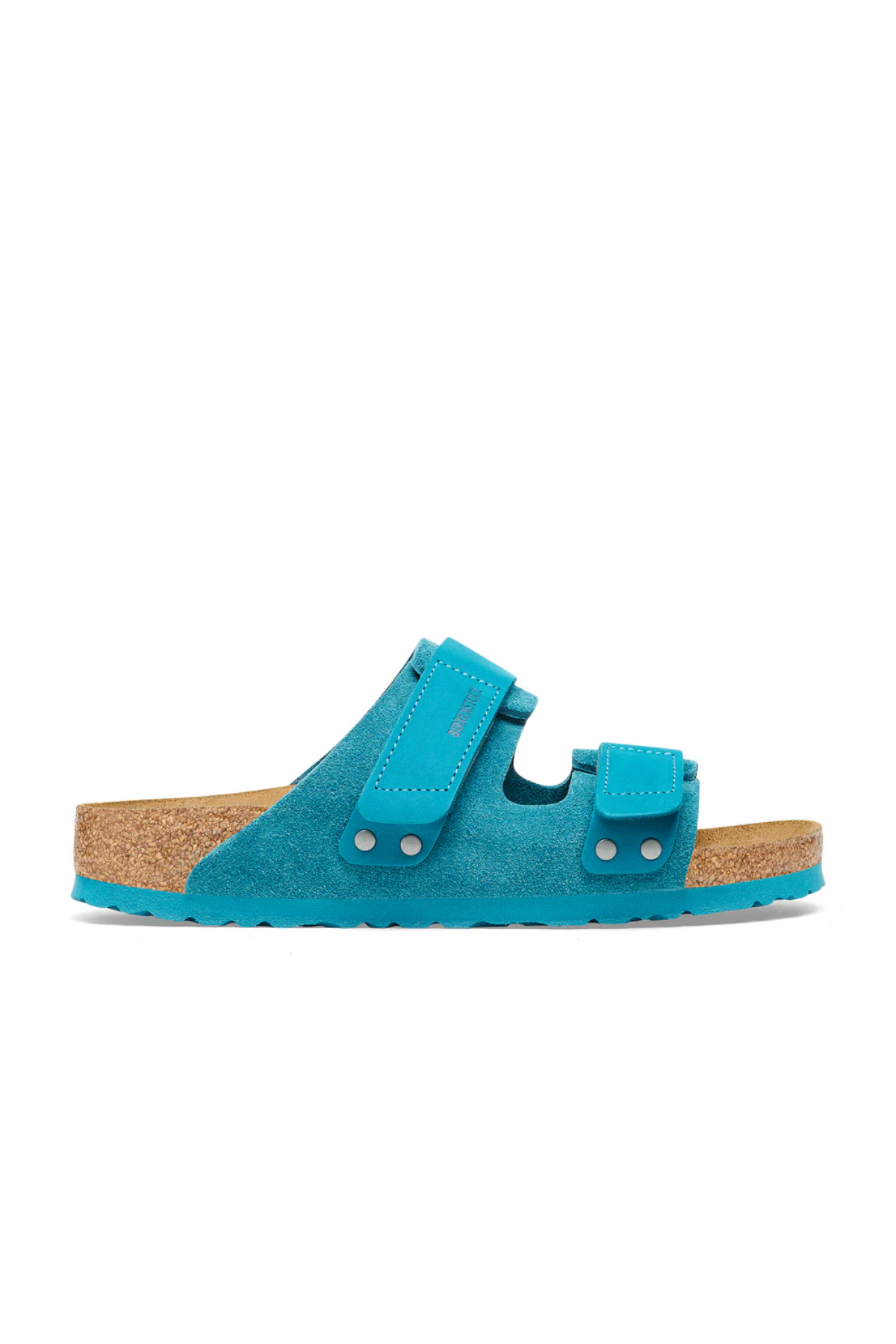 Uji daim en cuir nubuck turquoise foncé étroit