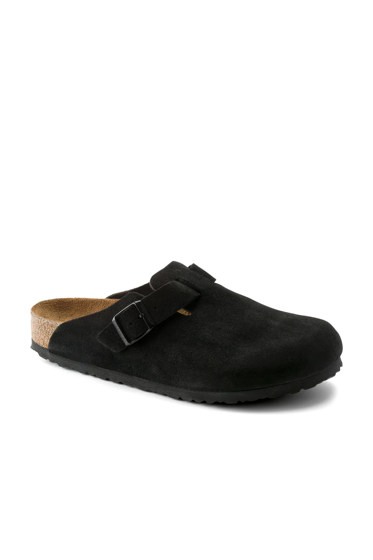 Boston Sfb Black Suede Leather Narrow