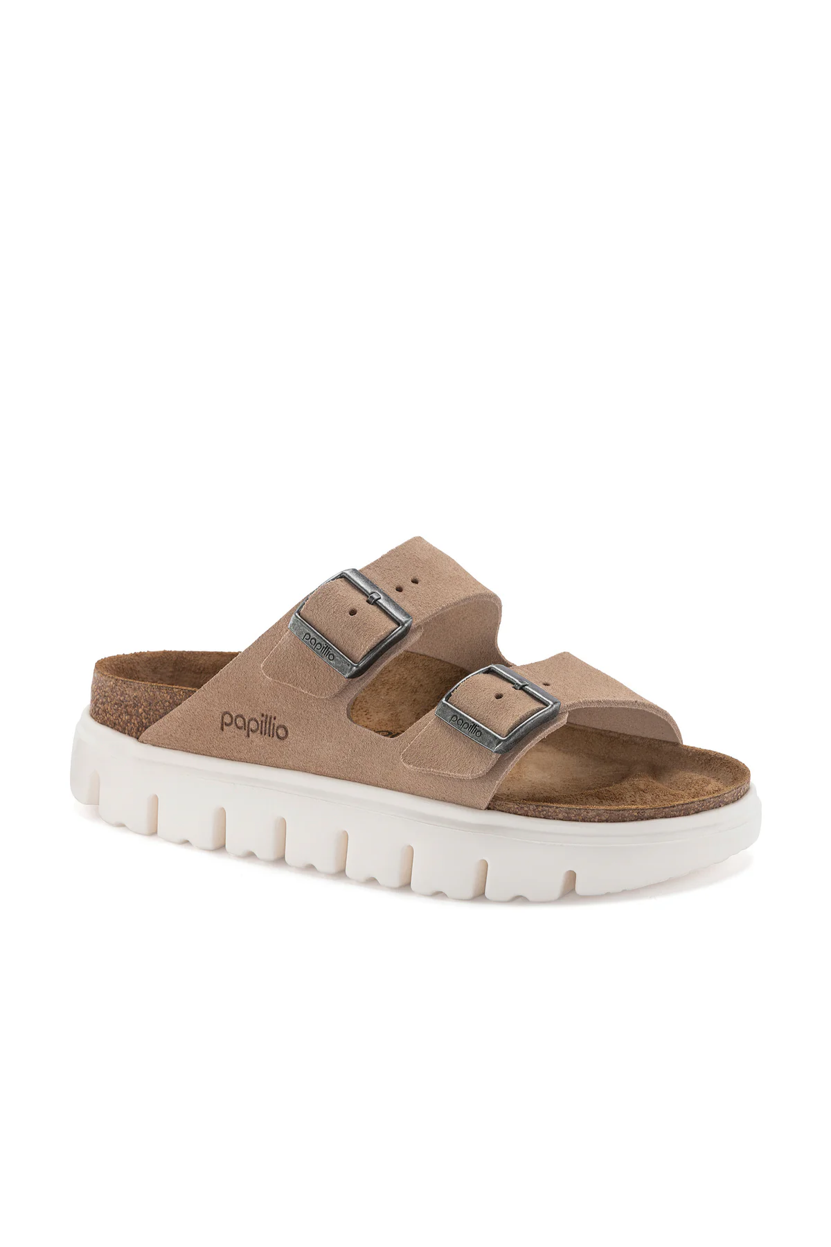 Birken®Stock Arizona Chunky Warm Sand Suede Leather Narrow