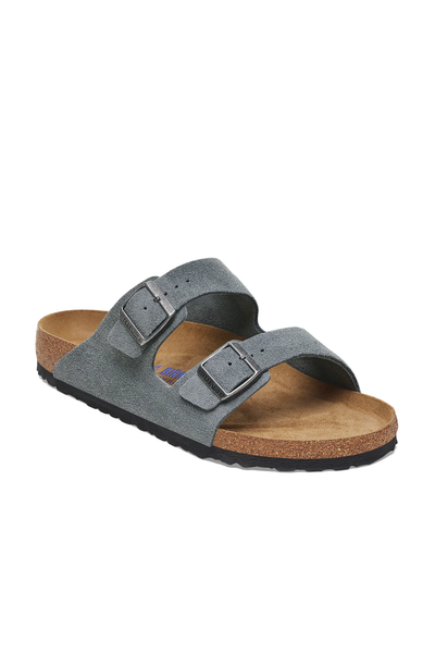 Arizona Sfb Basalt Grey Cuir velours étroit