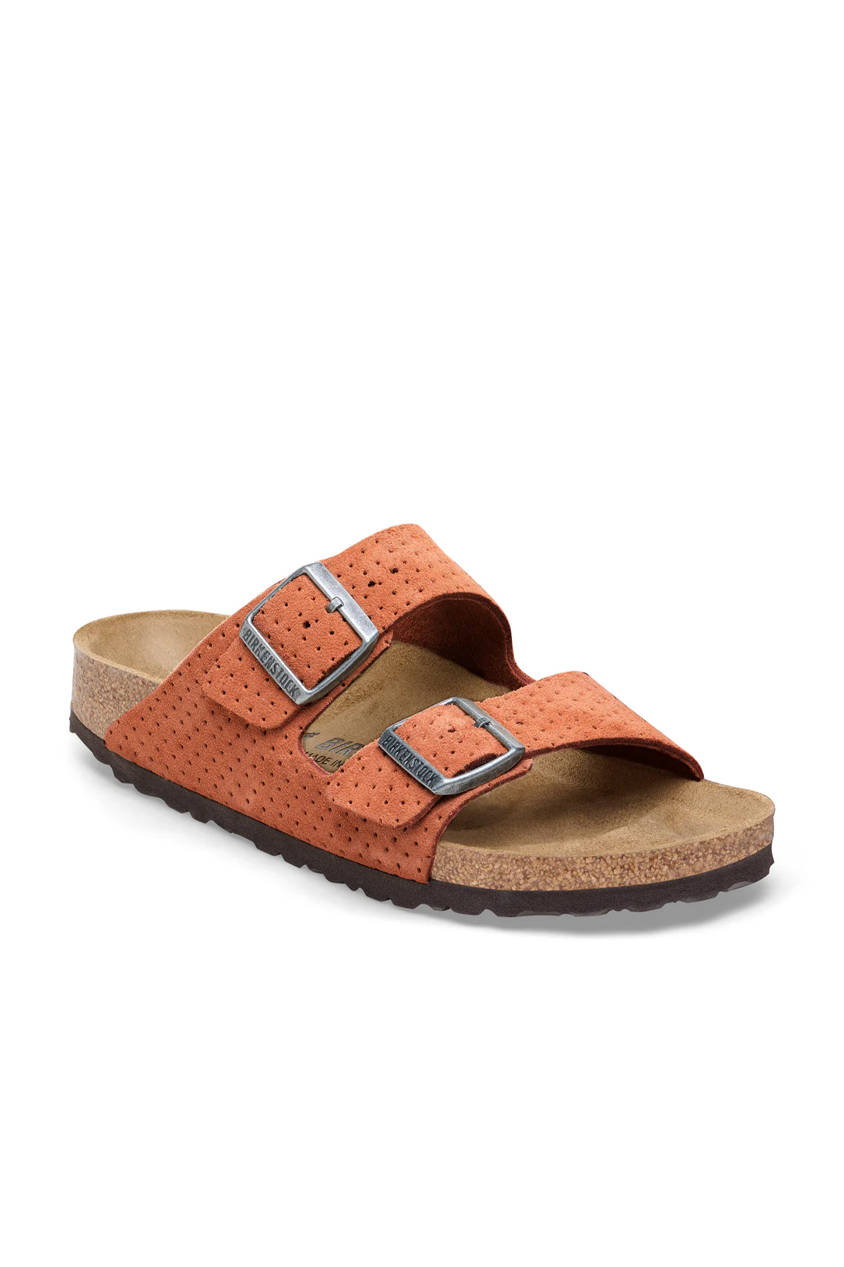 Arizona Burnt Orange Cuir Velours Gaufré Coupe Standard