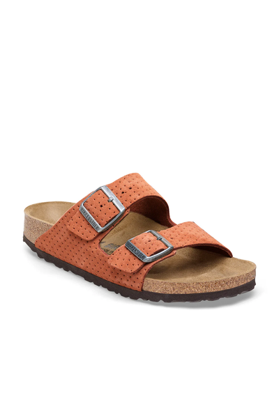 Arizona Burnt Orange Embossed Suede Leather Regular