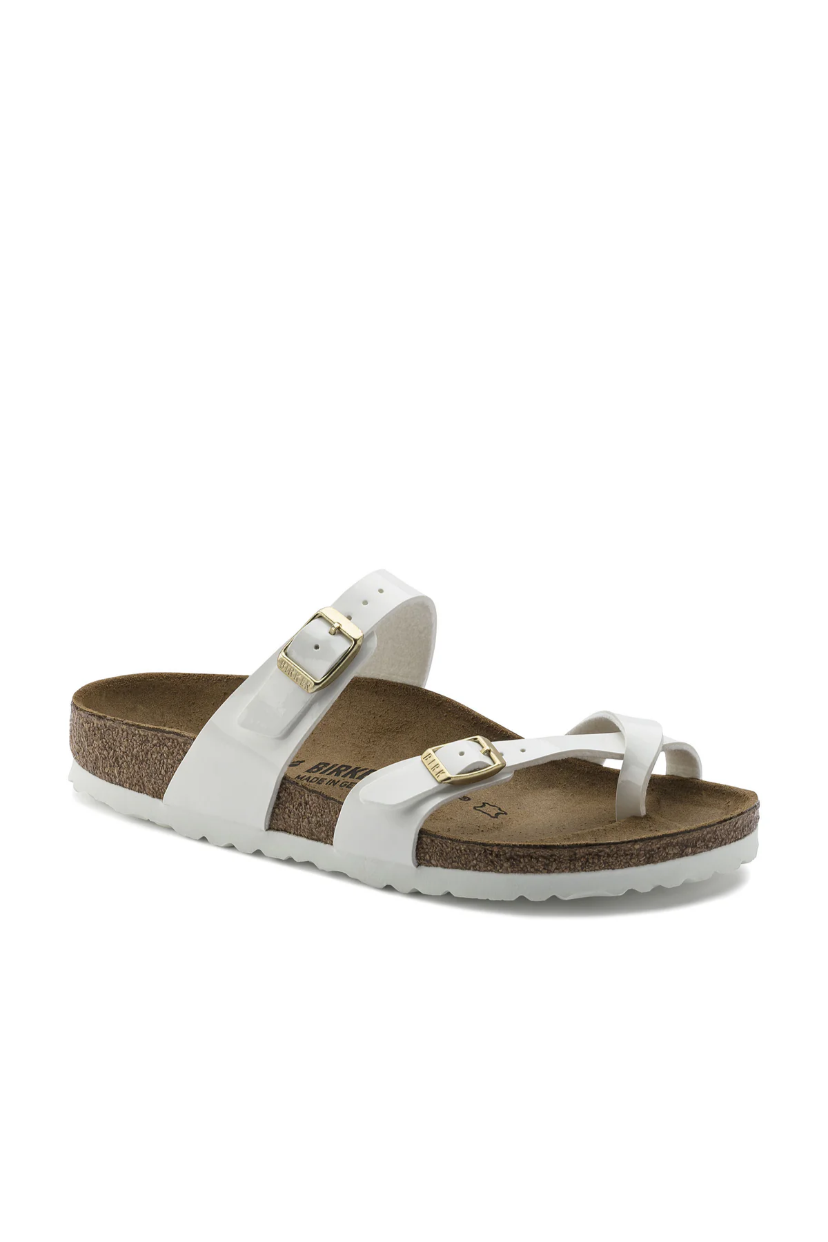 Mayari Patent White Birko-flor Narrow
