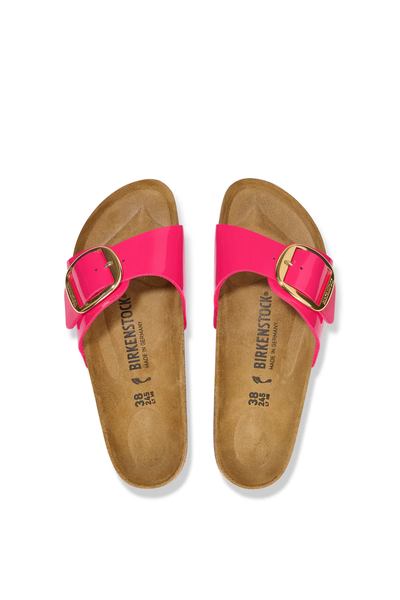 Madrid Big Buckle Patent Fuchsia Fusion Birko-flor Narrow