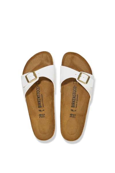 Madrid Patent White Birko-flor Regular