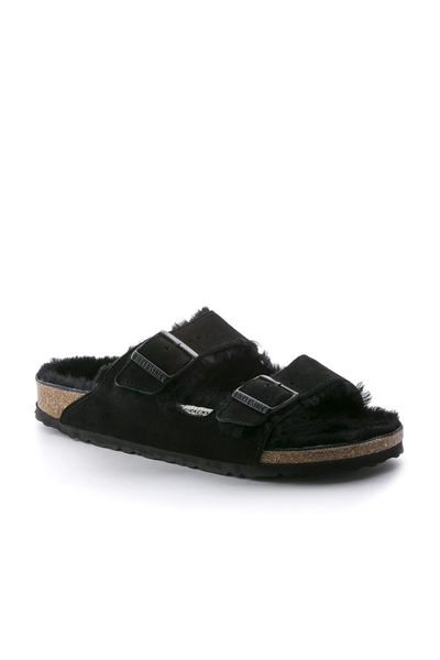 Arizona Shearling Daim/mouton Noir Étroit