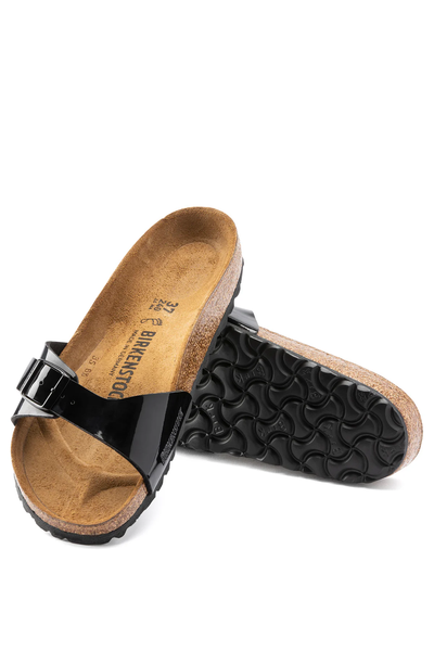Madrid Patent Black Birko-flor Étroite