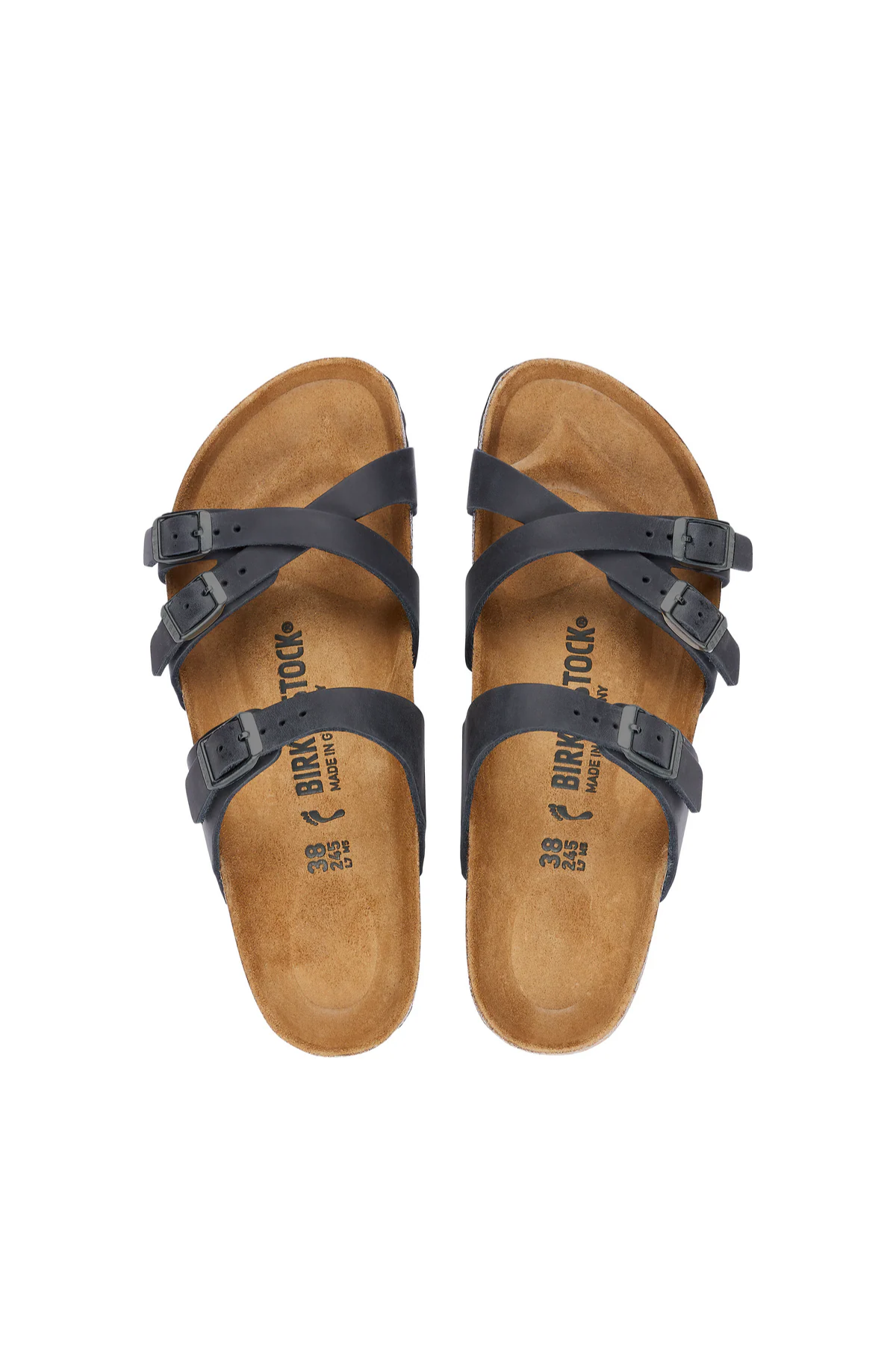 Franca Black Oiled Leather Regular