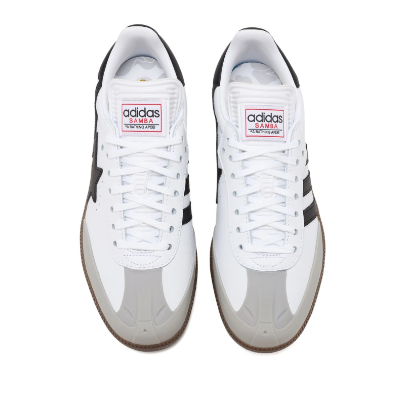 x Baskets Bape Samba " White Edition "