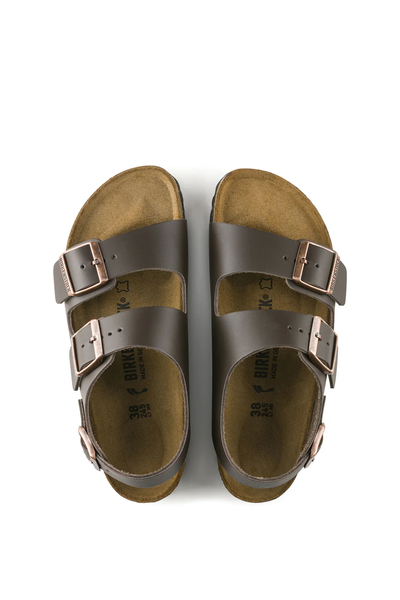 Birken®Stock Milano Dark Brown Smooth Leather Regular