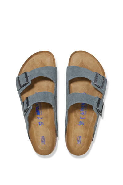 Arizona Sfb Basalt Grey Cuir velours étroit