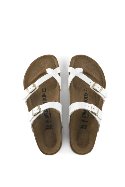 Mayari Patent White Birko-flor Narrow