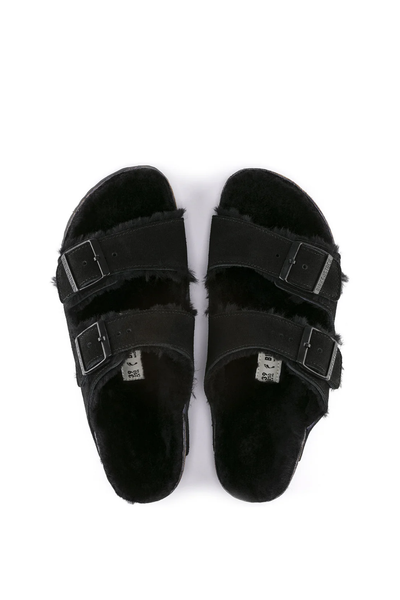 Arizona Shearling Daim/mouton Noir Étroit