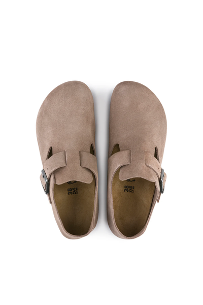 London Taupe Suede Leather Narrow